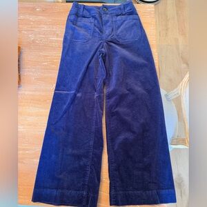 The Colette corduroy cropped wide leg pant